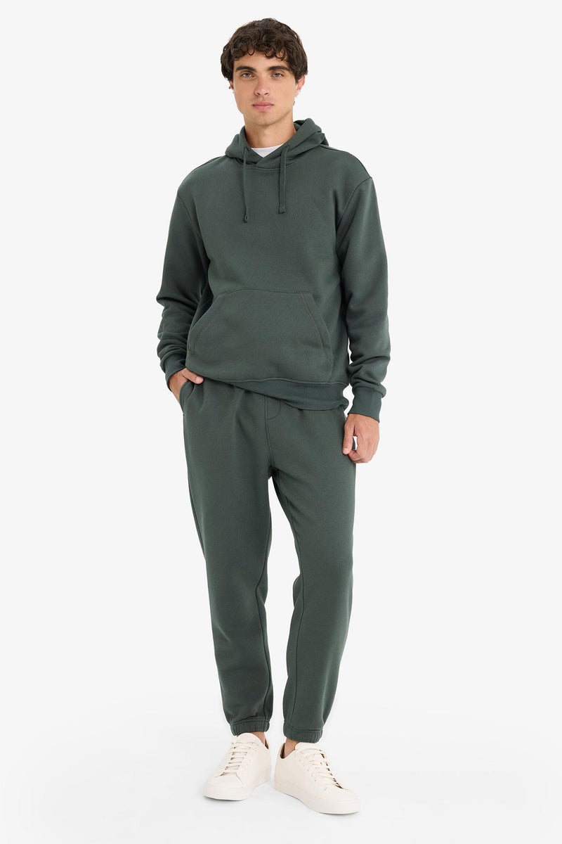 DeFacto Green Man Regular Fit Elastic Legs Basic Jogger Sweatpants Casual - Image 3
